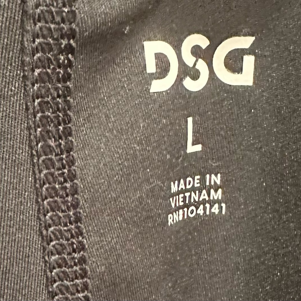 DSG Womens Black Elastic Waist Pull On Activewear Short Size Large - Picture 5 of 5